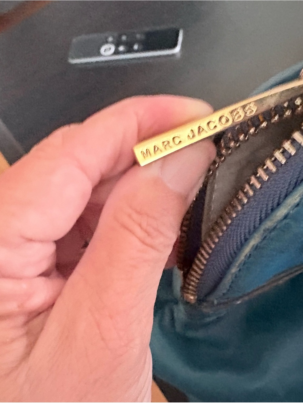 RARE Vintage Marc Jacobs Blue Palais Royal Blue Satchel. - Picture 8 of 14